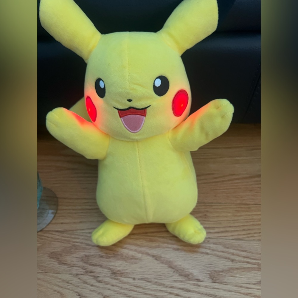 - Pikachu Plush Talking and Light Up Pokemon